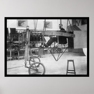 Poster Louis Bleriot et son monoplan 1912 de 50