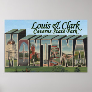 Poster Louis & Clark Caverns Park, Montana