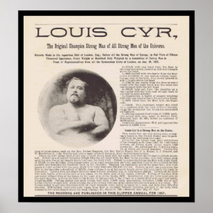 Poster Louis CYR Homme le plus fort de l'Univers vers 189