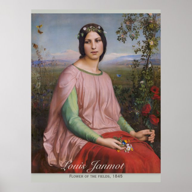Poster Louis Janmot Fleur des champs CC0913 Grand (Devant)