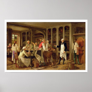 Poster Louis Jean Marie Daubenton (1716-99) in his Labora