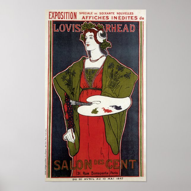 Poster Louis Rhead ~ Salon des Cent (Devant)