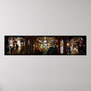 Poster Louis Tiffany Études sur le verre