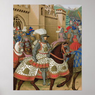 Poster Louis XII (1462-1515) quittant l'Alexandrie sur le