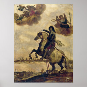 Poster Louis XIII au siège de La Rochelle