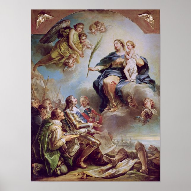 Poster Louis XIII Dédicace à l'Eglise (Devant)