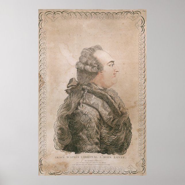 Poster Louis XVI de France par Joseph Bernard (Devant)