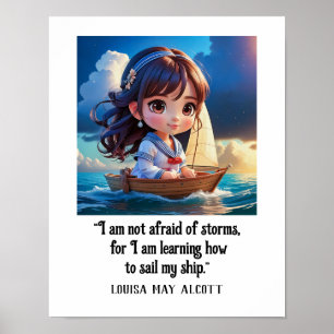 Poster Louisa May Alcott COMMENT VOIR MON NAVIRE