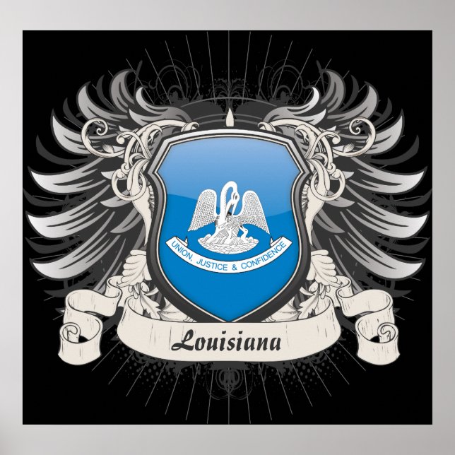 Poster Louisiane Crest (Devant)