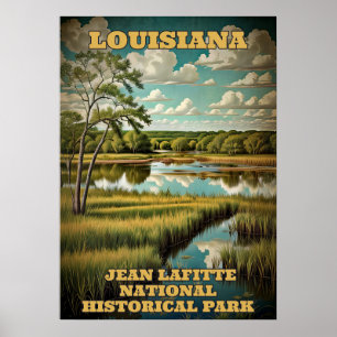 Poster Louisiane Parc national historique Jean Lafitte 3