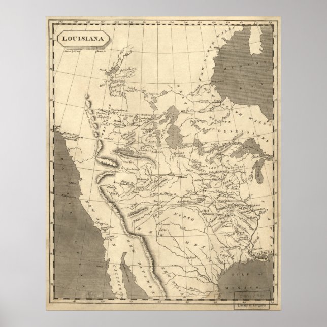 Poster Louisiane Territoire : 1804 (Devant)