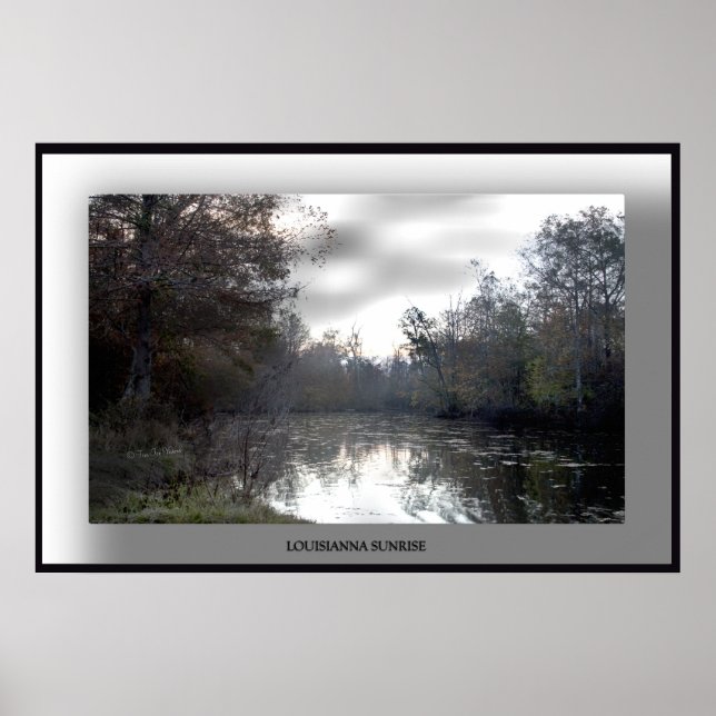 Poster Louisianna-Sunrise-Poster - Customisé (Devant)