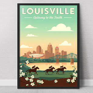 Poster Louisville Kentucky vintage
