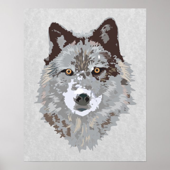 Poster loup (Devant)