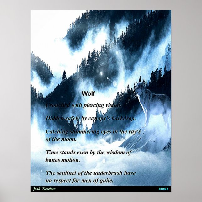 Poster Loup (Devant)