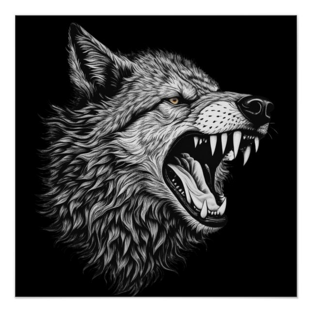 Poster Loup (Devant)