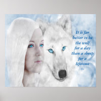 Loup blanc neige Lady Blue Eyes