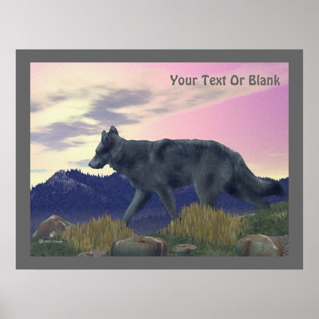 Poster Loup de grand pays (Devant)
