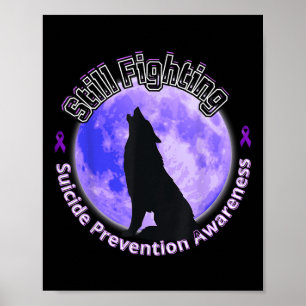Poster Loup de sensibilisation à la prévention du suicide