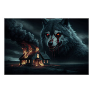 Poster Loup Feu 07