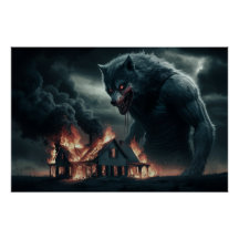 Poster Loup Feu 08