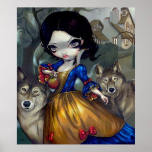 Poster Loup-Garou Blanche Neige ART PRINT Snow White Wolf