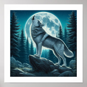 Poster Loup hurlant