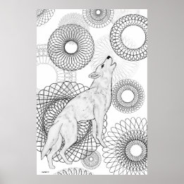 Poster Loup Intelligent