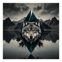 Loup magique et sauvage