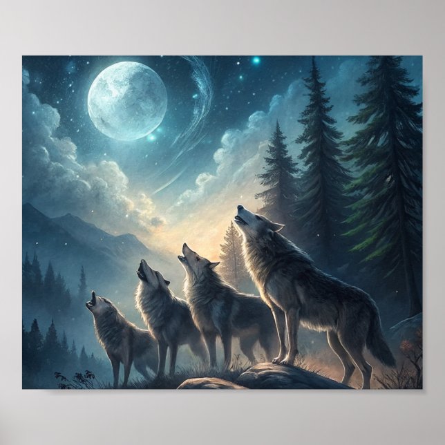 Poster Loups (Devant)