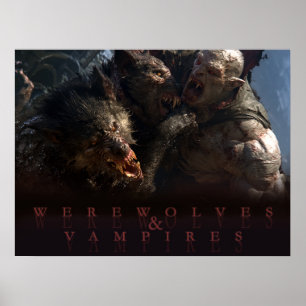 Poster Loups-garous & Vampires - La Bataille
