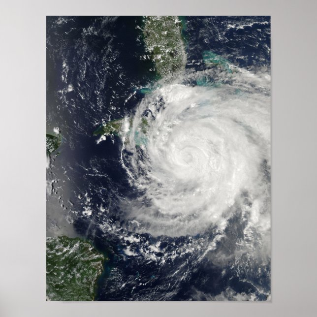 Poster L'ouragan Ike sur Cuba, la Jamaïque et le Baham (Devant)