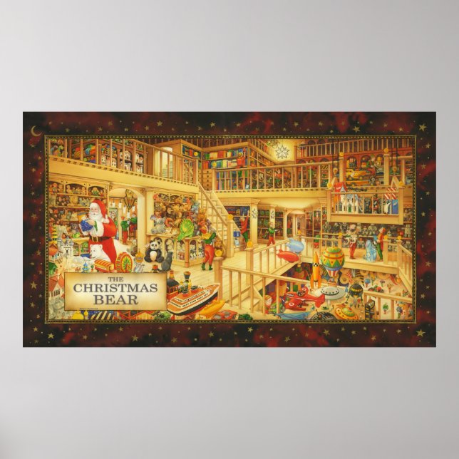 Poster L'ours de Noël Le magasin de jouets du Père Noël (Devant)