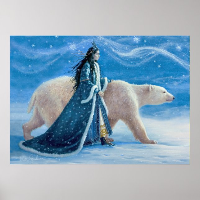 Poster L'ours polaire et la princesse de neige (Devant)