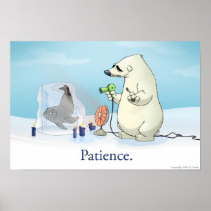 Poster L'ours polaire patient