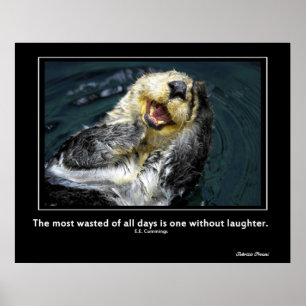 Poster Loutre de mer de motivation