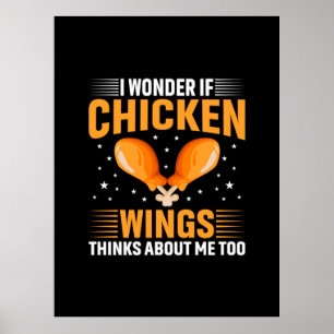 Poster Louvain de poulet Aile de poulet