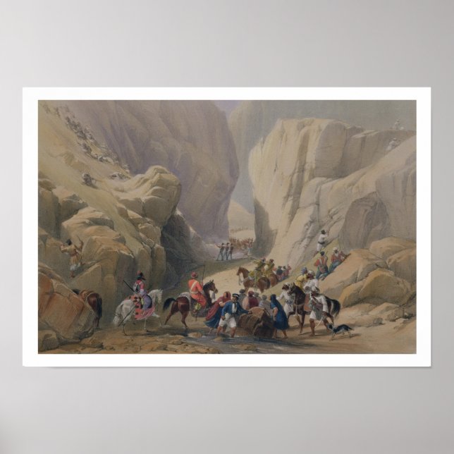 Poster L'ouverture dans le col étroit au-dessus du Siri B (Devant)