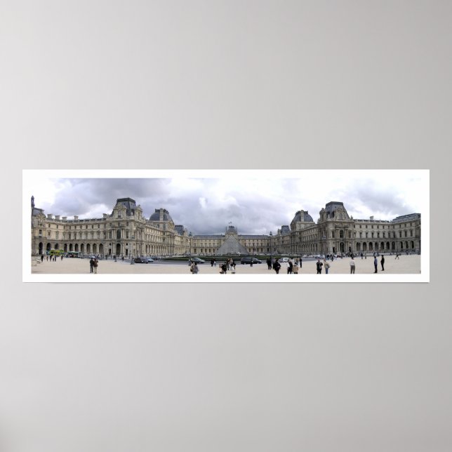 Poster Louvre Panoramique (Devant)