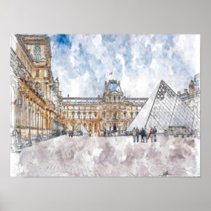 Poster Louvre Paris