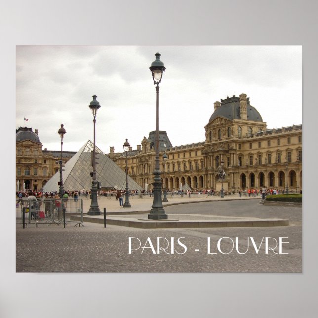 Poster Louvre. Paris, France (Devant)