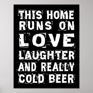 Poster Love and Cold Beer