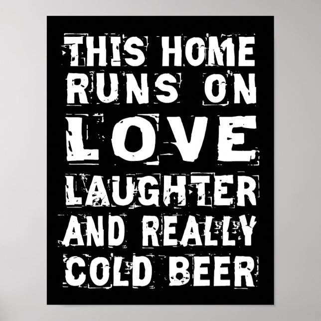 Poster Love and Cold Beer (Devant)
