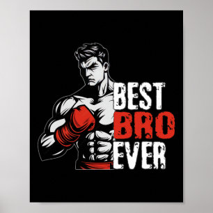 Poster Love Boxing Bro Shirt Boxing Amateurs Pour Boxer B
