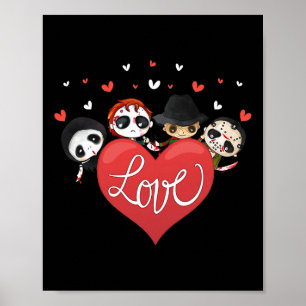Poster Love Candy Coeur mignon Tueur Horreur Movie Anti V