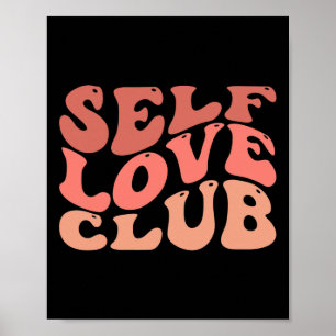 Poster Love Club Self Love Citation Inspirationnelle
