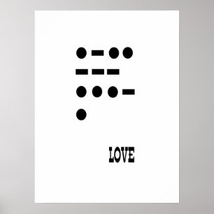 Poster Love — code morse