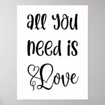 Love Cote Art|Romantic Monochrome Cute Typographie