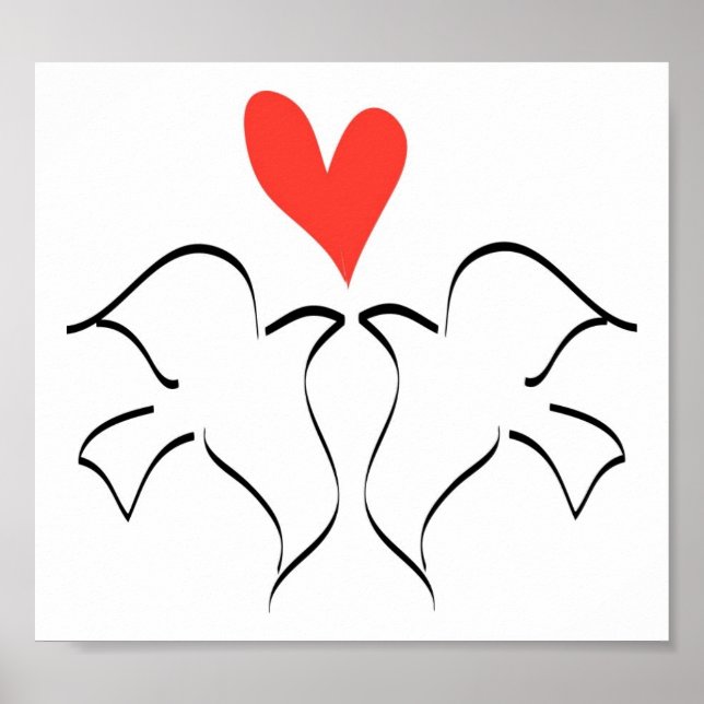 Poster Love Doves (Devant)