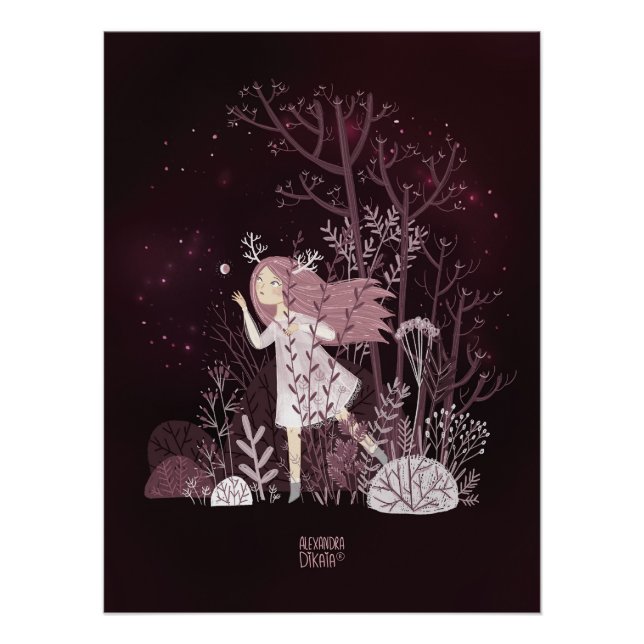 Poster Love Fairy tale par Alexandra Dikaia Love (Devant)